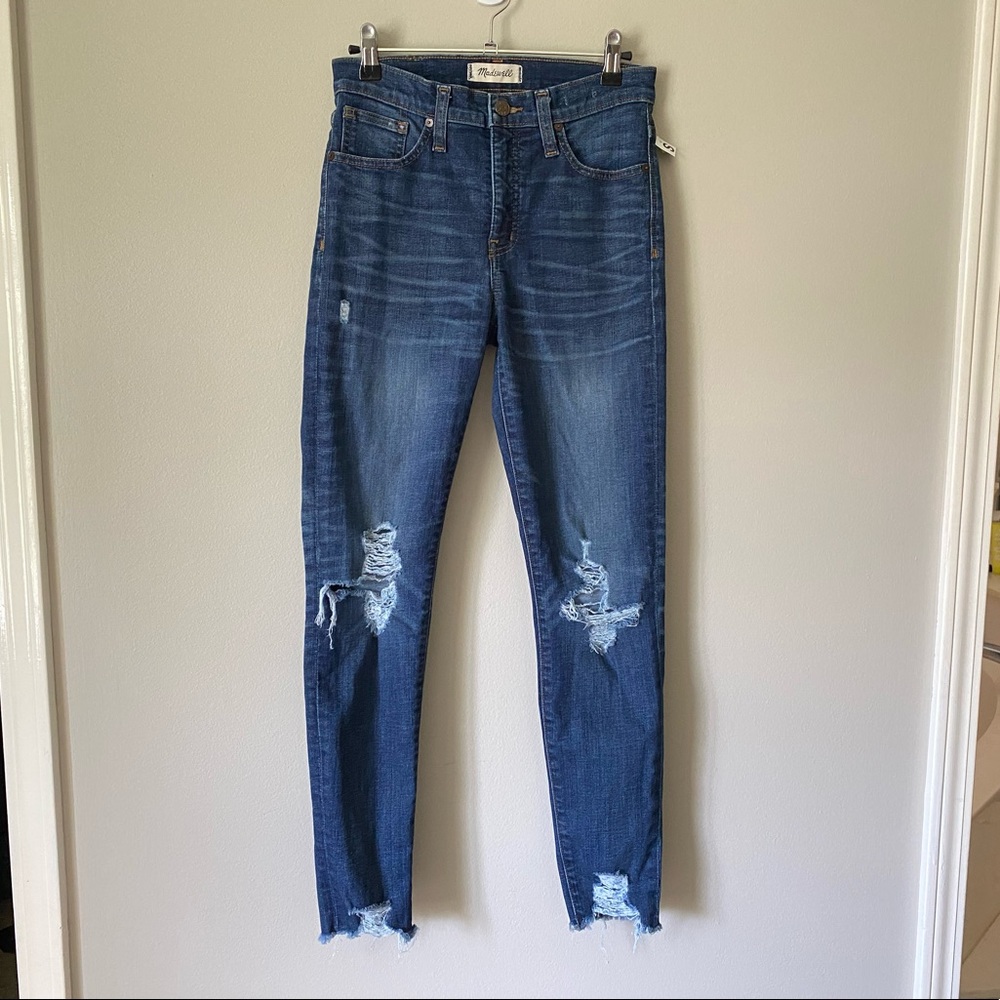 Madewell 9" High-Rise Skinny Jeans: Destructed Edition Size 26